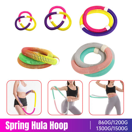 Soft Hula Hoop Adjustable Fitness Exercise Slimming Waist Ring for Unisex