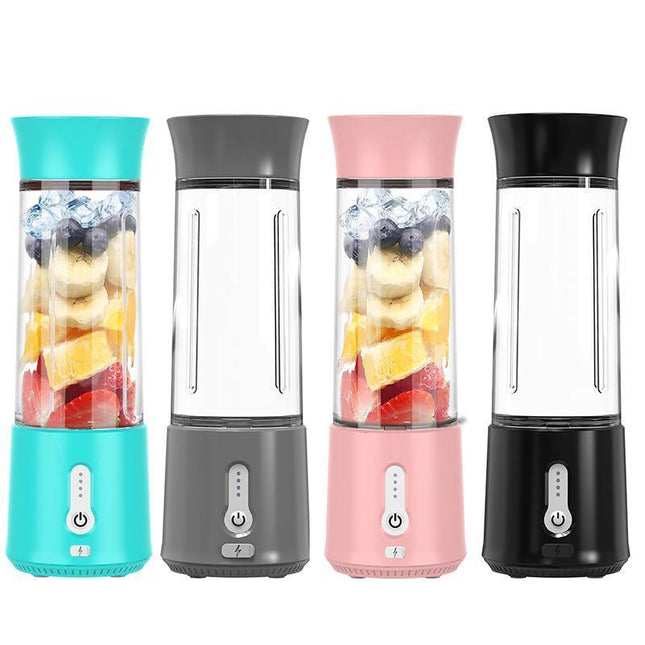 Portable Electric Fruit Juicer Smoothie Blender USB Rechargeable Travel Bottle - Aimall