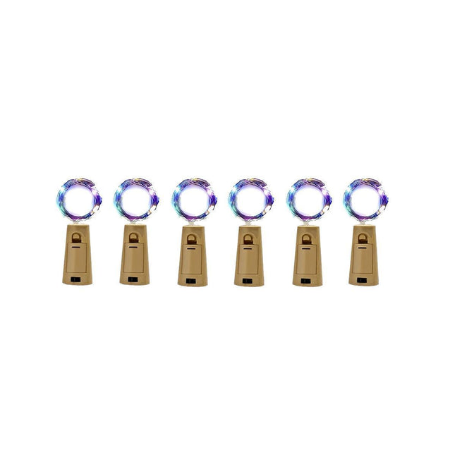 10X String Battery Copper LED Cork Fairy Lights for Wine Bottles 1M