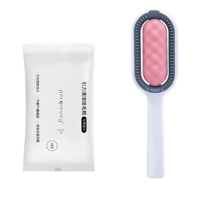 Universal Pet Knots Remover Multifunctional Cat Dog Cleaning Brush With Wipes - Aimall