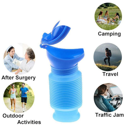 Travel Camping Pee Bottle Portable Urinal Female Emergency Kit Car Toilet Male - Aimall