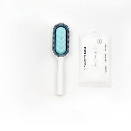 Universal Pet Knots Remover Multifunctional Cat Dog Cleaning Brush With Wipes - Aimall