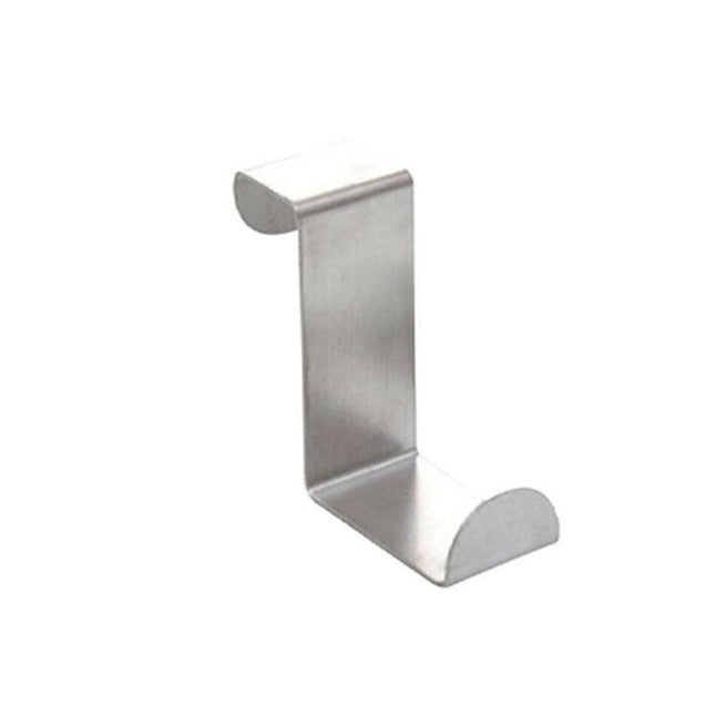 4x/6x Over Door Hooks Hanger Holder Stainless Steel Cabinet Organizer Clothes 4cm - Aimall
