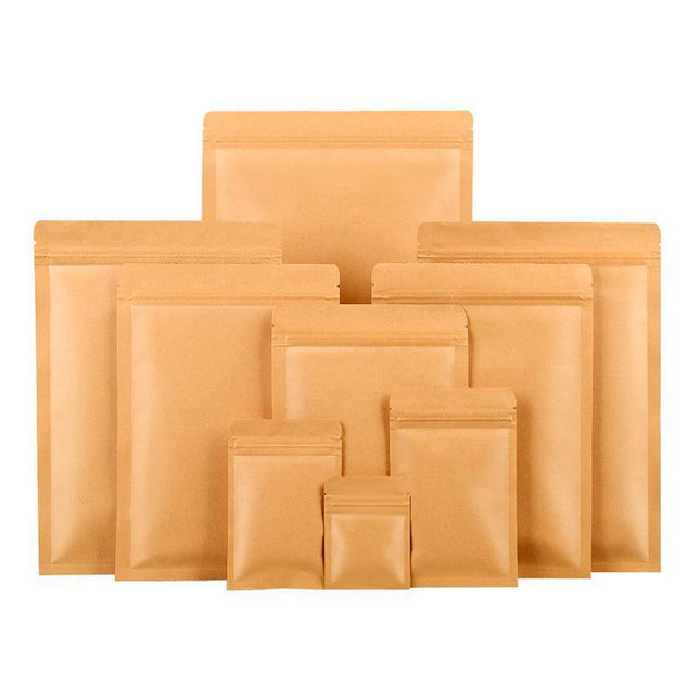 Kraft Paper Mylar Storage Self Seal Packing Pouches Aluminum Foil Packaging Bag - Aimall