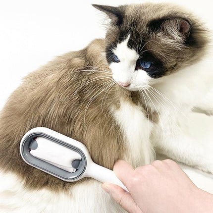 Universal Pet Knots Remover Multifunctional Cat Dog Cleaning Brush With Wipes - Aimall