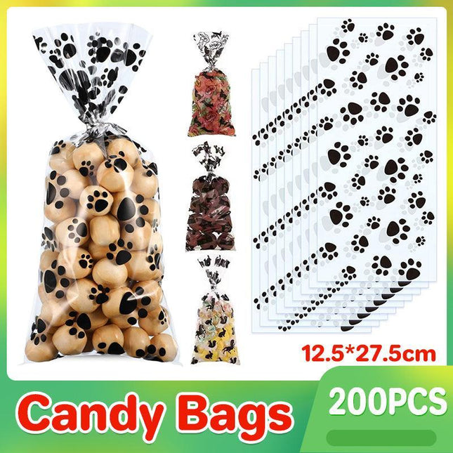 200x Opp Flat Pocket Cellophane Animals Halloween Kids Party Candy Packaging Bag - Aimall