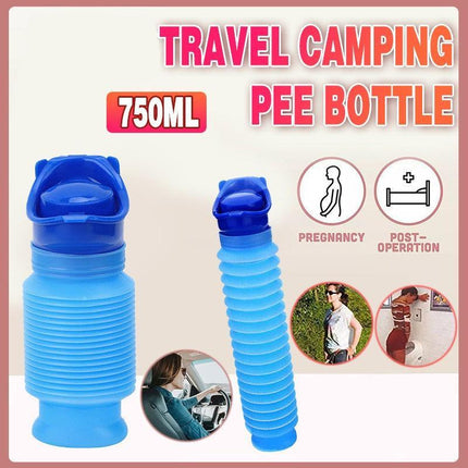 Travel Camping Pee Bottle Portable Urinal Female Emergency Kit Car Toilet Male - Aimall