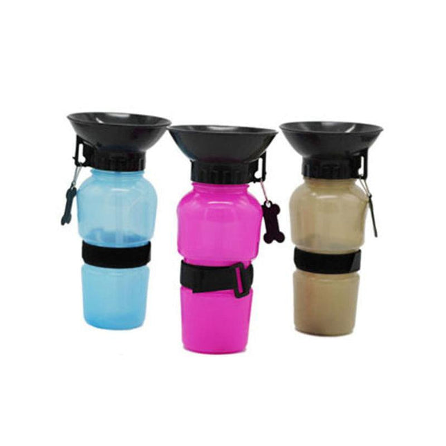 500ML Dog Cat Water Drinking Bottle Detachable Travel Cup Portable Pet Feeder - Aimall