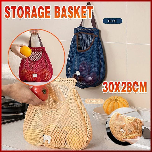 Vegetable Onion Potato Hanging Bag Kitchen Garlic Ginger Mesh Storage Bag - Aimall