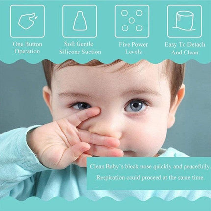 Electric Baby Nasal Aspirator in multiple colors - nose cleaner for newborns