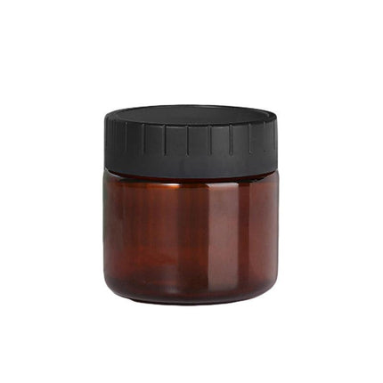 10pcs Brown PET Plastic Wide Mouth Bottles for Storage and Skincare Packaging