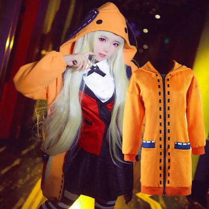 Kakegurui Compulsive Gambler Runa Yomozuki Cosplay Jacket Rabbit Ears Costume AU - Aimall