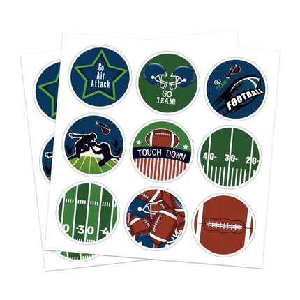 2set Football Touchdown Sports Game Party Candy Gift Kraft Paper Bags Birthday