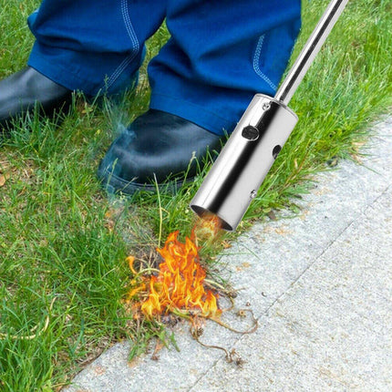 Propane Weed Burner Butane Gas Torch Garden Wand Lighter Handle Tool Kill Weeds