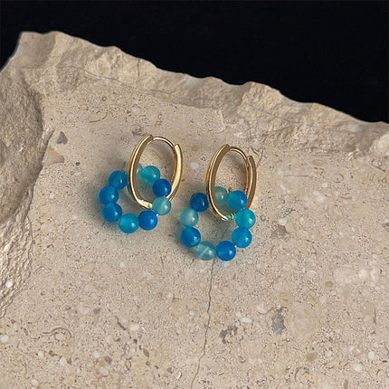 High End Handmade Fashion Earrings Printed Material Jewelry for Women Trendy
