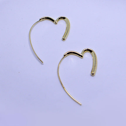 Simple Heart Earrings Elegant Design Minimalist Jewellery for Women Gifts