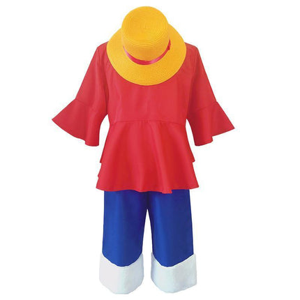 ONE PIECE Monkey D Luffy 2 Years Later Cosplay Costume with Hat Book Week Outfit AU - Aimall