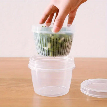 5pcs Plastic Storage Containers with Lids Refrigerator Organizer Box for Kitchen