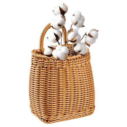 Vintage Wall Hanging Basket Kitchen Storage Basket Small Flower Basket Organizer