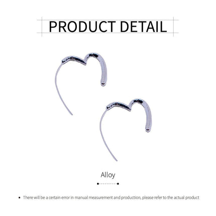 Simple Heart Earrings Elegant Design Minimalist Jewellery for Women Gifts