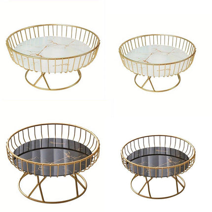 Elegant Ceramic Fruit Plate Dessert Tray Living Room Tea Sum Snack Display Rack