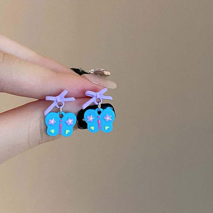 Butterfly Star Bow Stud Earrings Set for Women Fashion Jewelry Accessories