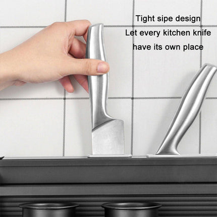 Perforation Free Kitchen Storage Rack Wall Hanging Chopsticks Knife Holder