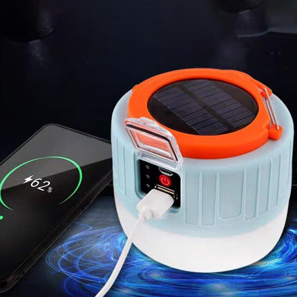 Portable LED Solar Camping Light Lantern Outdoor Tent Lamp USB Rechargeable AU - Aimall