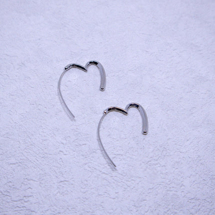 Simple Heart Earrings Elegant Design Minimalist Jewellery for Women Gifts