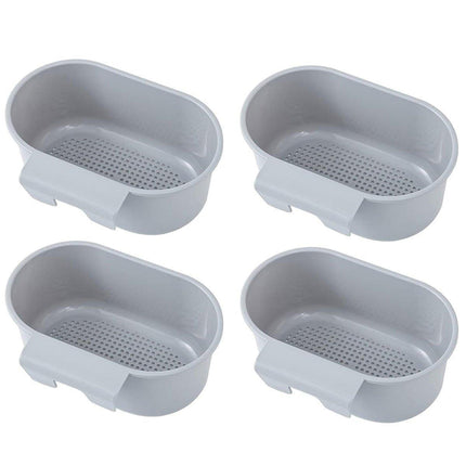 4PCS Multifunctional Sink Drain Basket Hangable Storage Organizer Kitchen Gadget