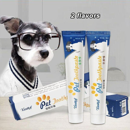 Vanilla-Flavored Edible Toothpaste for Dogs - Oral Care & Fresh Breath - Aimall