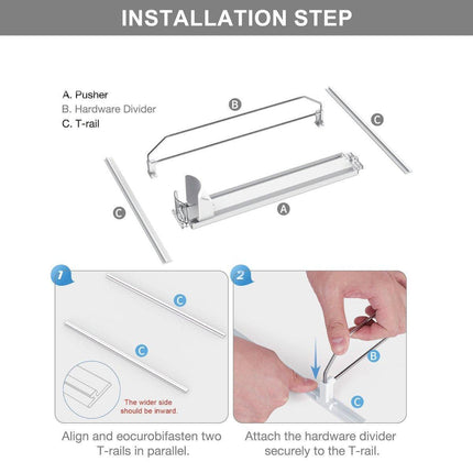 Supermarket Store Beverage Dispenser Fridge Shelf Organizer Snack Pusher Box