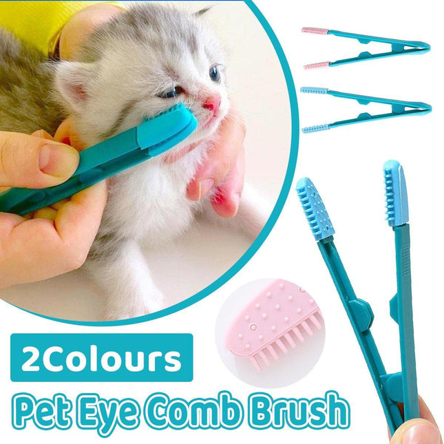 Tear Stain Remover Silicone Pet Eye Brush Grooming Tool for Cats Dogs Cleaning