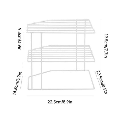 Iron Kitchen Seasoning Rack Kitchenware Storage Shelf Desktop Organizer Home