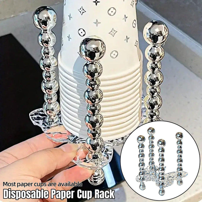 Cup Storage Shelf Paper Cup Holder Organizer Kitchen Cup Holder Storage Solution