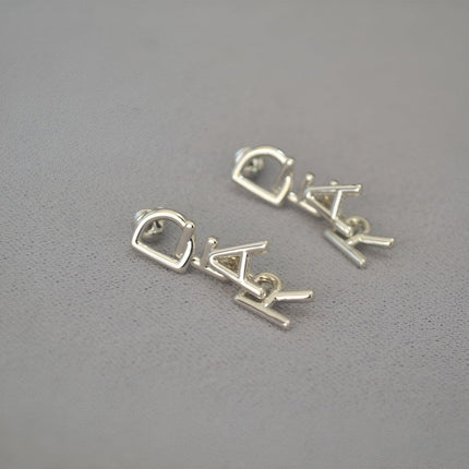 Fashionable Simple Everyday Earrings with Letters Trendy Jewelry for Women Gifts