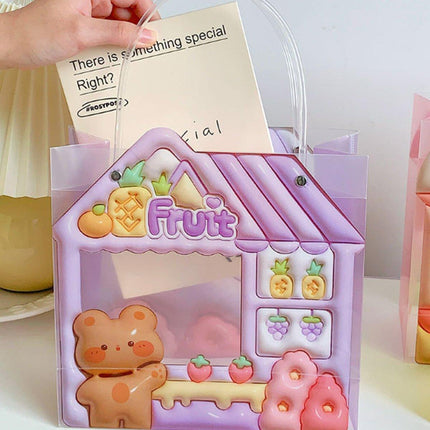 10pcs Cartoon Bear Rabbit Gift Bags Birthday Party Favour Creative Handbags