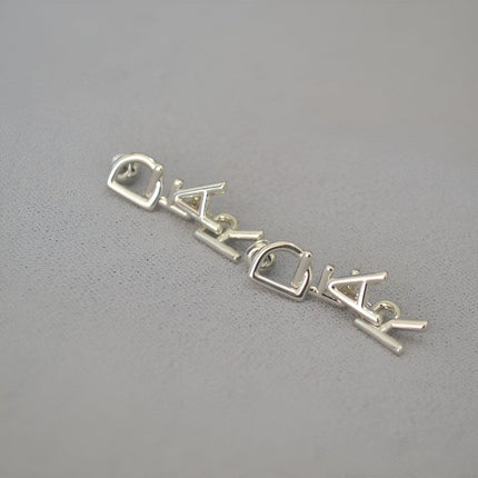 Fashionable Simple Everyday Earrings with Letters Trendy Jewelry for Women Gifts