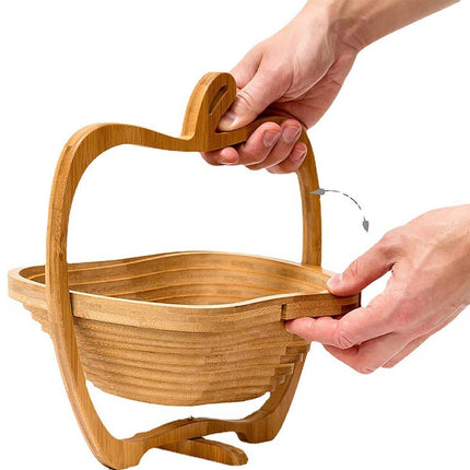 Wooden Fruit and Vegetable Storage Basket for Kitchen Organizing Home Storage