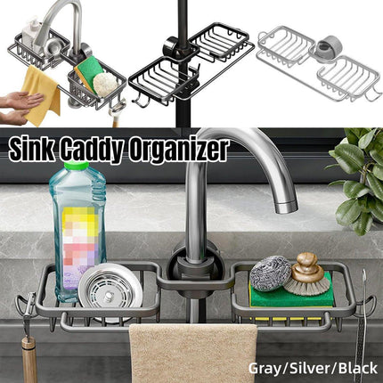 Multifunctional Faucet Shelf Kitchen Storage Sink Draining Basket Household Rack