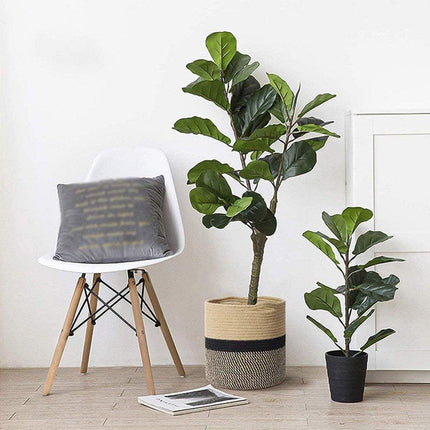 Woven Round Laundry Basket Dirty Clothes Storage Basket for Home Organization