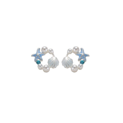 Star Shaped Earrings Women Elegant Temperament Stylish Fashion Jewelry Accessory