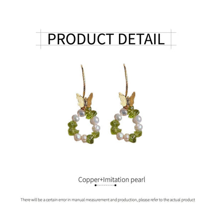 Butterfly Earrings Pearl Earrings Fashion Statement Jewelry Women Trendy