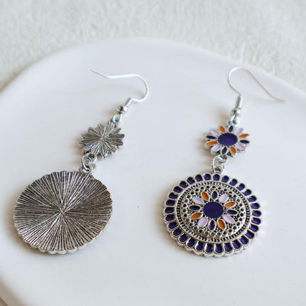 Bohemian Sculpted Dreamcatcher Earrings Unique Jewelry for Women Ethnic Style
