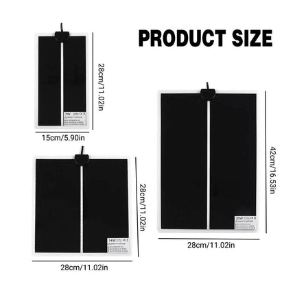 Reptile Heating Mat Pad Electric Heater Warmer for Crab Frog Lizard Pet Care - Aimall