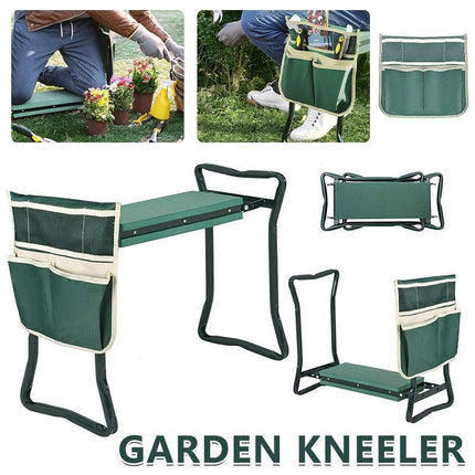 Versatile 3-in-1 Garden Kneeler Padded Seat Kneeling Gardening Work Stool Tools - Aimall