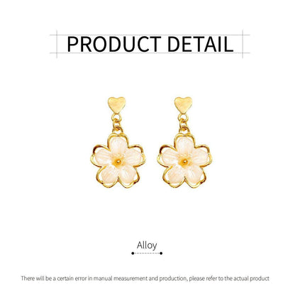 Flower Stud Earrings Premium Quality Elegant Jewelry Women Fashion Accessories