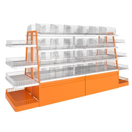 10PCS Clear Plastic Storage Box Set Food Supermarket Display Organizer Container