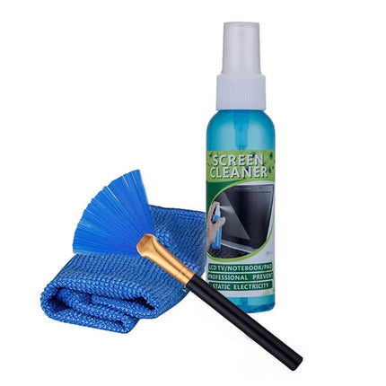 80ml For Laptop LCD Display Screen TV Plasma Monitor Cleaning Kit 3in1 Cleaner