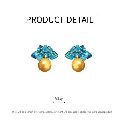 Vintage Flower Earrings Retro Fashion Jewelry for Women Female Stud Earrings